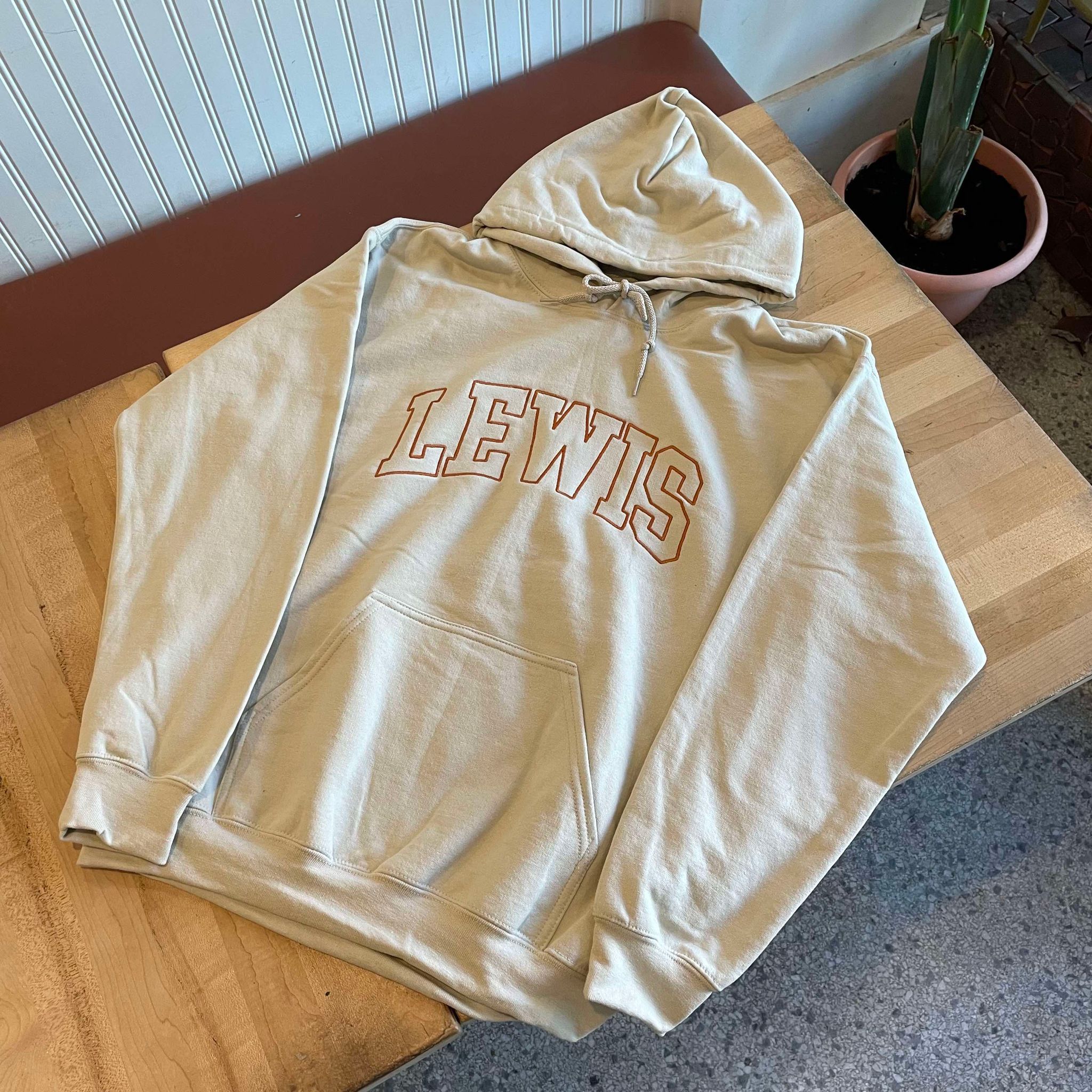 Hoodie Beige Marchandise Lewis cafe